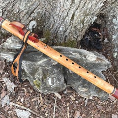 Flame Birch Key of F Native American Style Flute