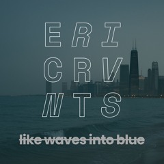 like waves into blue