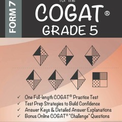 [Doc] Practice Test for the COGAT Grade 5 Level 11: CogAT Test Prep Grade 5: