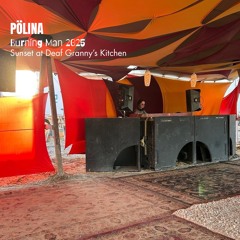 Burning Man 2025 - Sunset at Deaf Granny's Kitchen