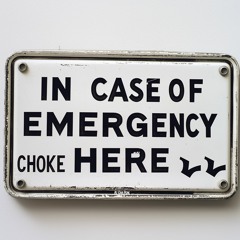 "In Case Of Emergency: CHOKE HERE!"™️
