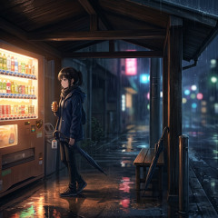 Rain Shelter Glow - Anime City Rain - LoFi Music