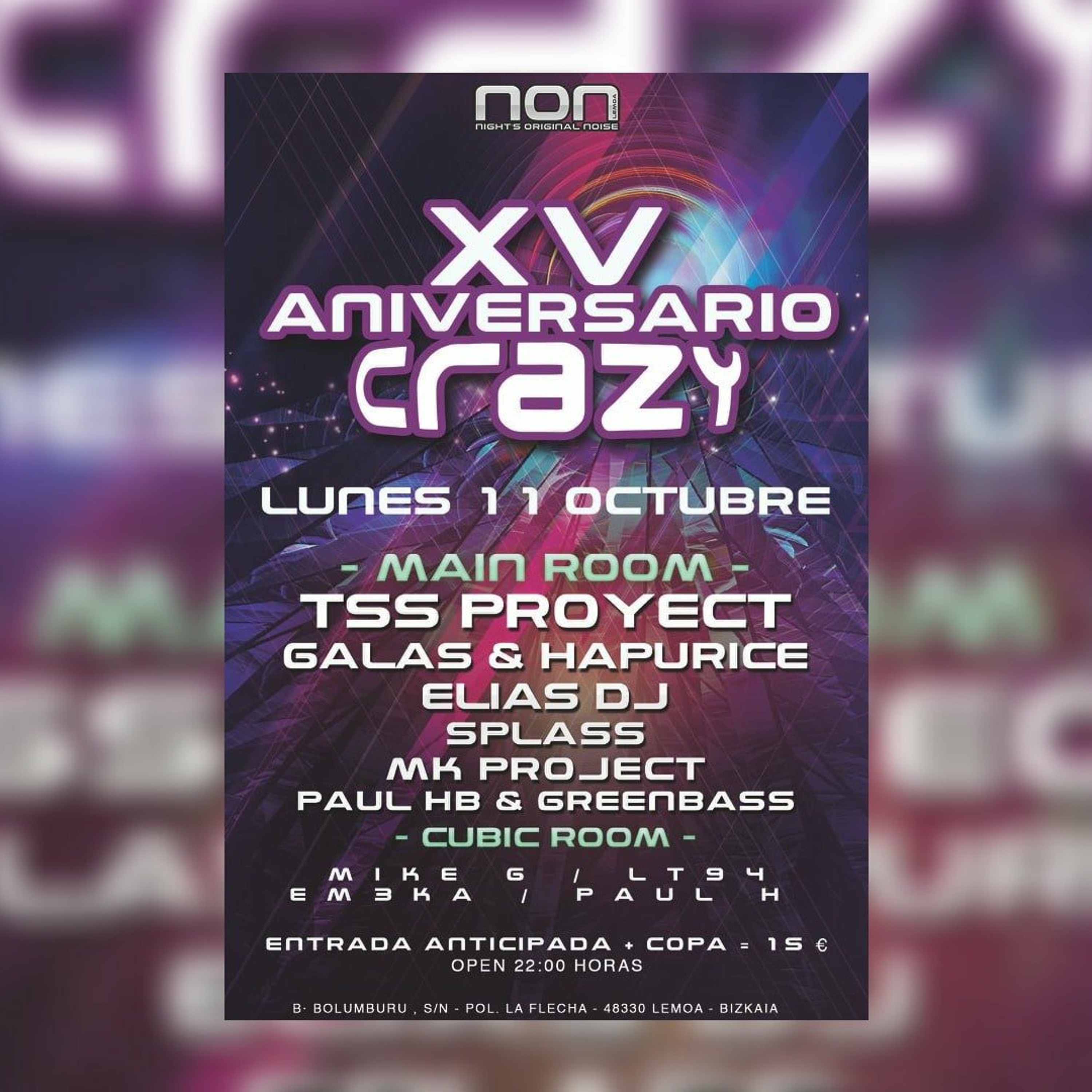 Sesión: Elias Dj @ XV Aniversario Crazy (Relive) episode artwork