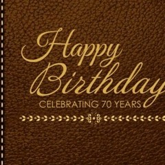 Read online Happy Birthday Celebrating 70 Years: 70th Birthday Guest Book, Tan Faux Leather, Keepsak