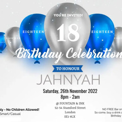 JAHNYAH 18 BIRTHDAY PARTY LIVE AUDIO AFRO BEAT,DANCEHALL UK RAP DJ ERNIE FLEX 2022