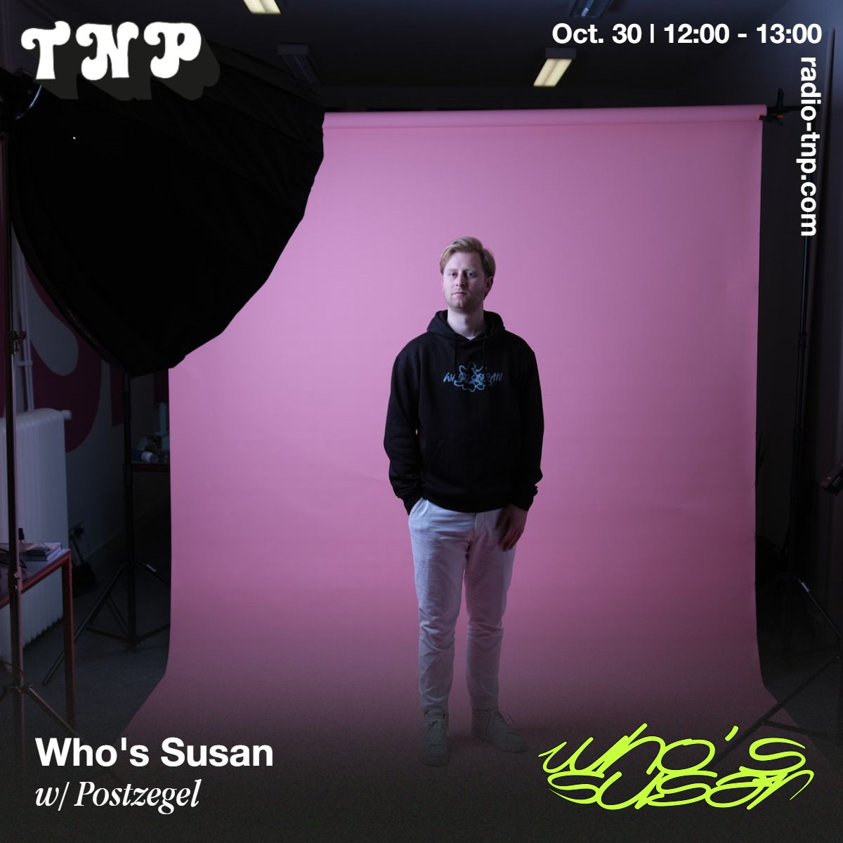 Postzegel @ Who's Susan x Radio TNP 30.10.2022
