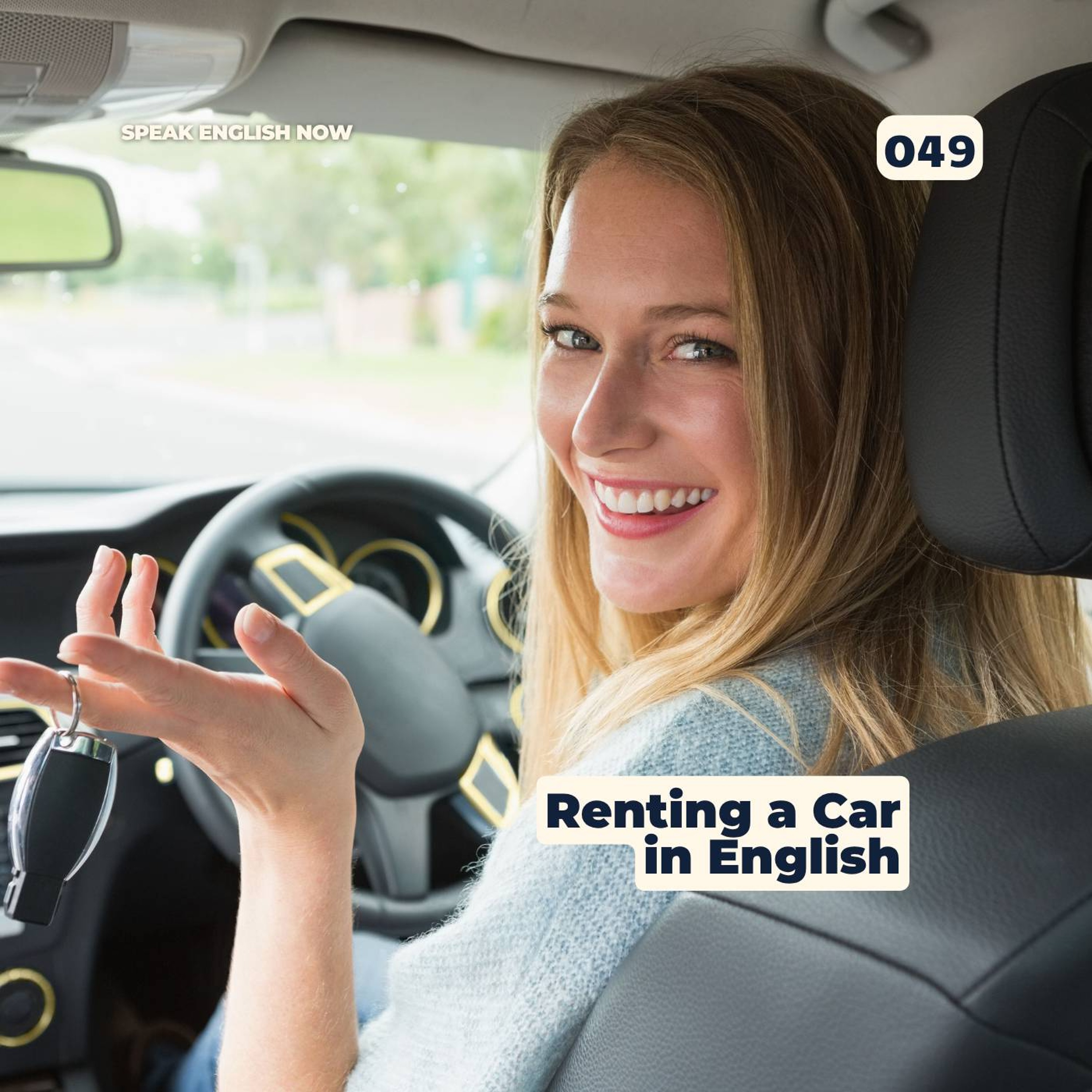 #049 Rent a car (vehicle) in English - Car Hire in English episode artwork