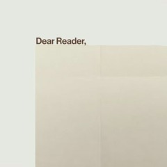 Dear Reader-Taylor Swift
