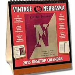 ACCESS KINDLE 💙 Nebraska Cornhuskers 2015 Easel Desktop Vintage Football Calendar by