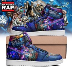 Iron Maiden The Future Past Tour 2024 Air Jordan 1, Iron Maiden Hightop Shoes