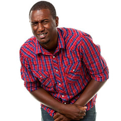the black guy pees