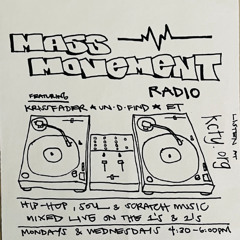 Krissfader Live Vinyl Mix on Mass Movement Radio
