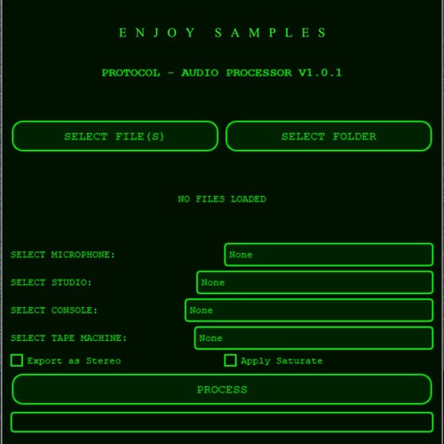 PROTOCOL: AUDIO PROCESSOR