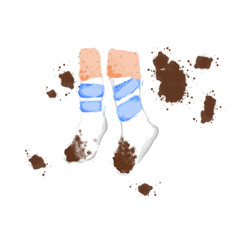 Muddy Socks