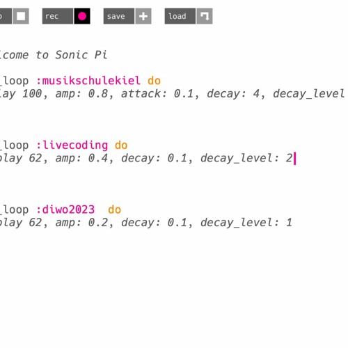 Stream Musikschule Kiel | Listen to Live Coding in Sonic Pi - DiWo 2023 ...