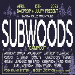 Sub Woods Campout 04.15.23 [bass, house, dnb, breaks, techno]