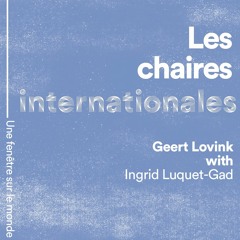 Geert Lovink with Ingrid Luquet-Gad