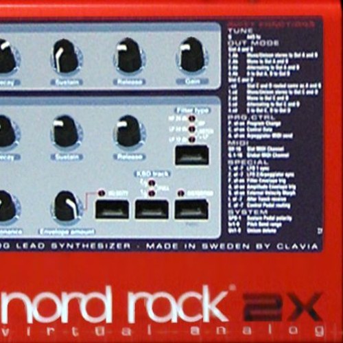 Clavia Nord Rack 2X live experimental set