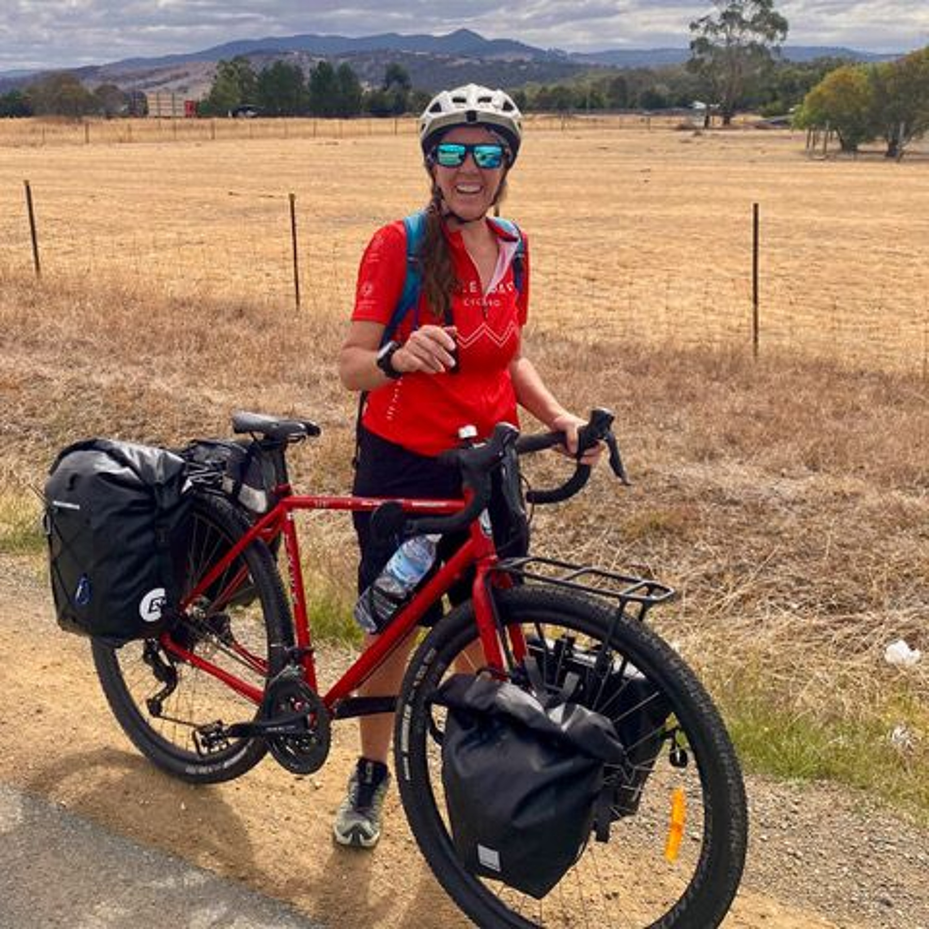 Fiona Harper Pedals Tasmania from North to South -Graeme Kemlo episode artwork