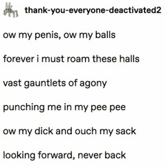 Ow My Penis Ow My Balls
