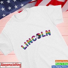 Lincoln pride curved logo shirt