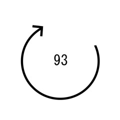 前方および上向きに円を描く93