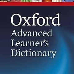 #+KINDLE Oxford Advanced Learner’s Dictionary, 8th edition (Oxford Advanced Learner's Dictionar