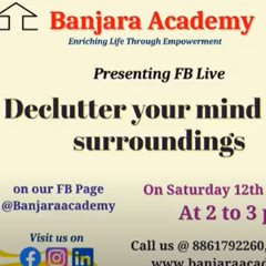 Active Event -  Declutter your mind and surroundings by Dr Ali Khwaja