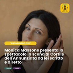 Questa sera Monica Massone nel cortile dell'Annunziata