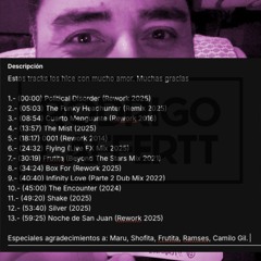 Estos son mis tracks 2025