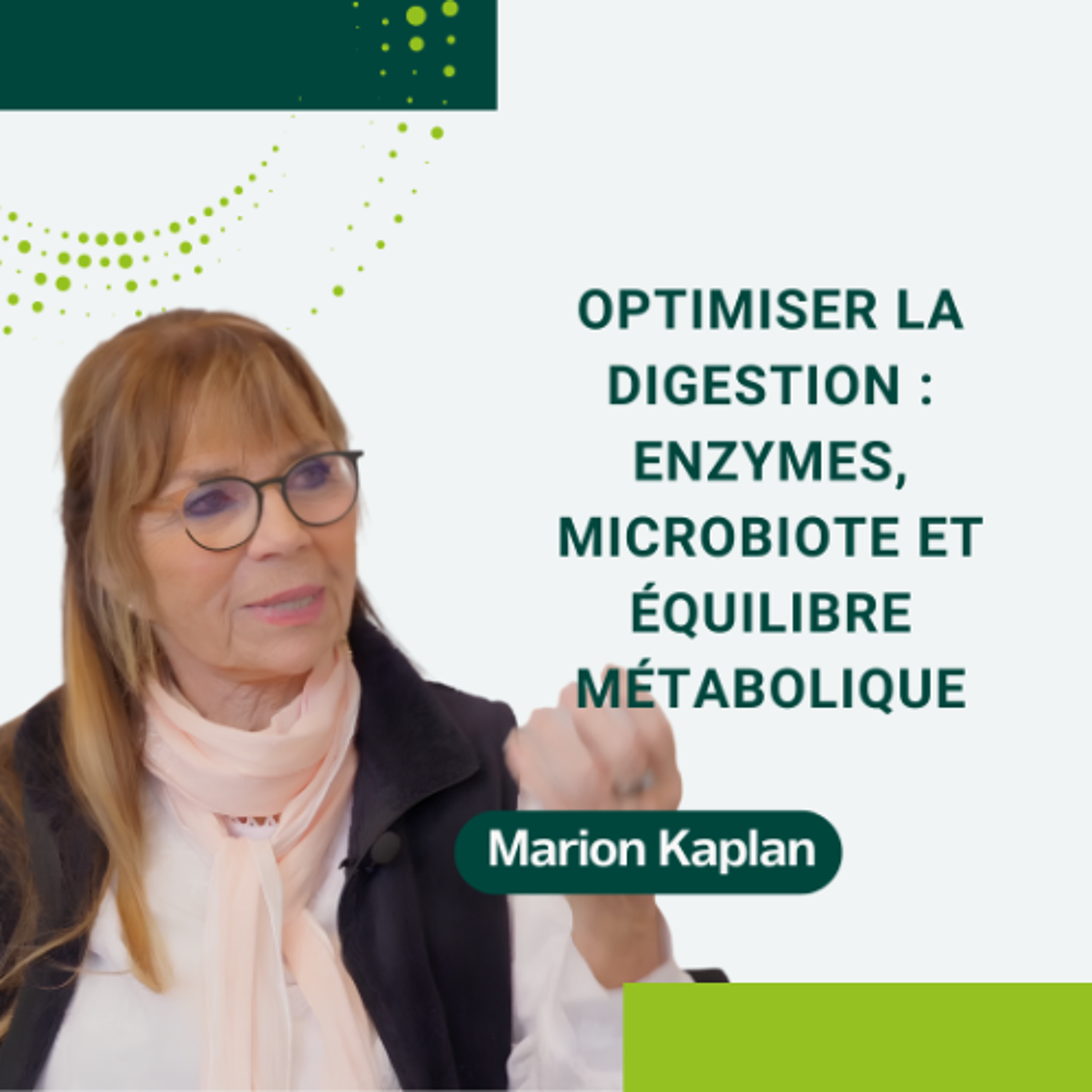 30: Optimiser la digestion : enzymes, microbiote et équilibre métabolique episode artwork