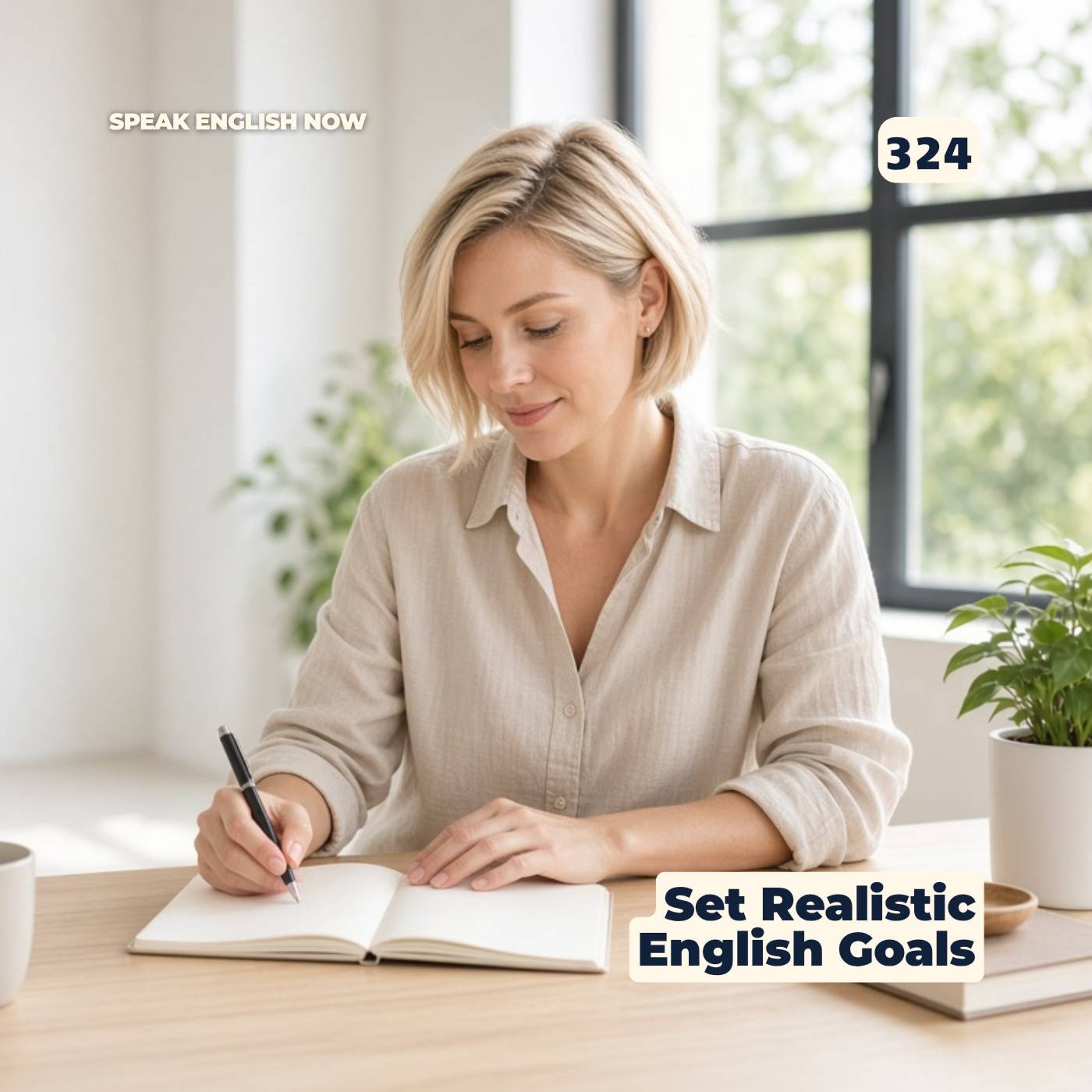 #324 Realistic Expectations when learning English episode artwork