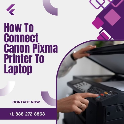 how to connect a canon pixma printer to a laptop