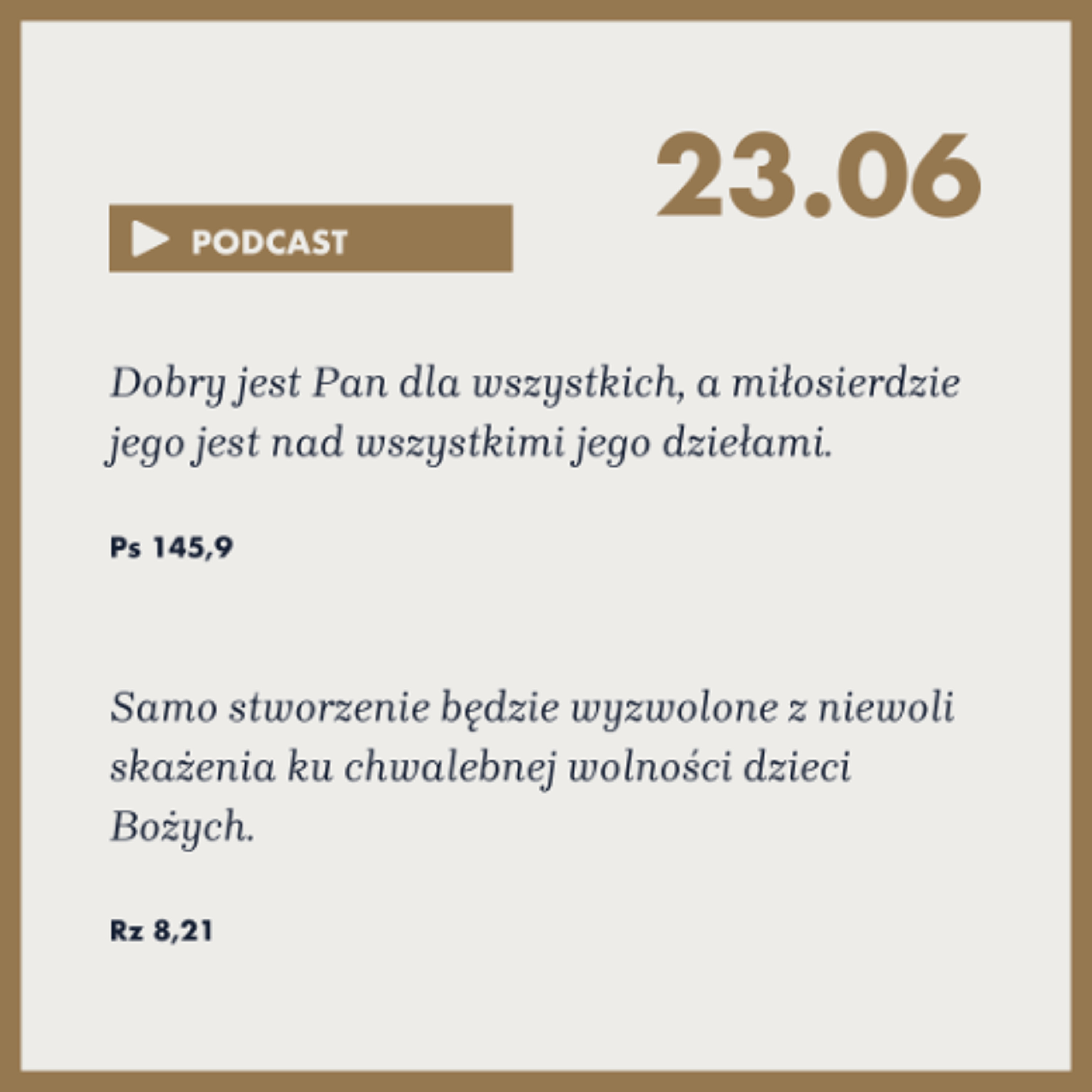 Poranek ze Słowem na 23 czerwca 2025 episode artwork