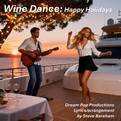 Wine Dance Happy Holidays
