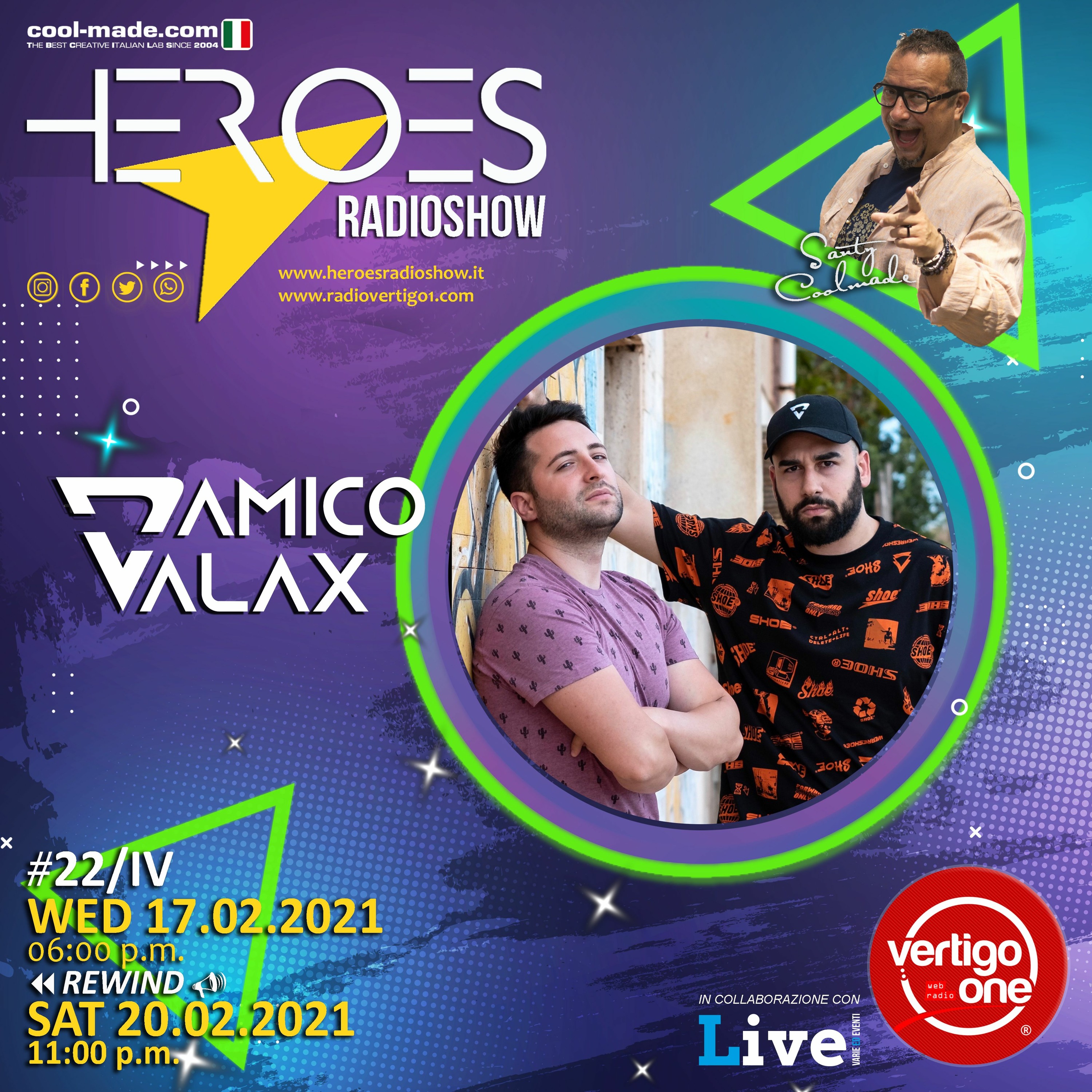 #22/2020-21> HEROES RadioShow - Special Guest D'AMICO and VALAX episode artwork