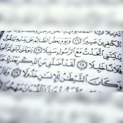 سورة الفرقان (27-29) | القارئ محمد النقيب | «ويوم يعض الظالم على يديه»