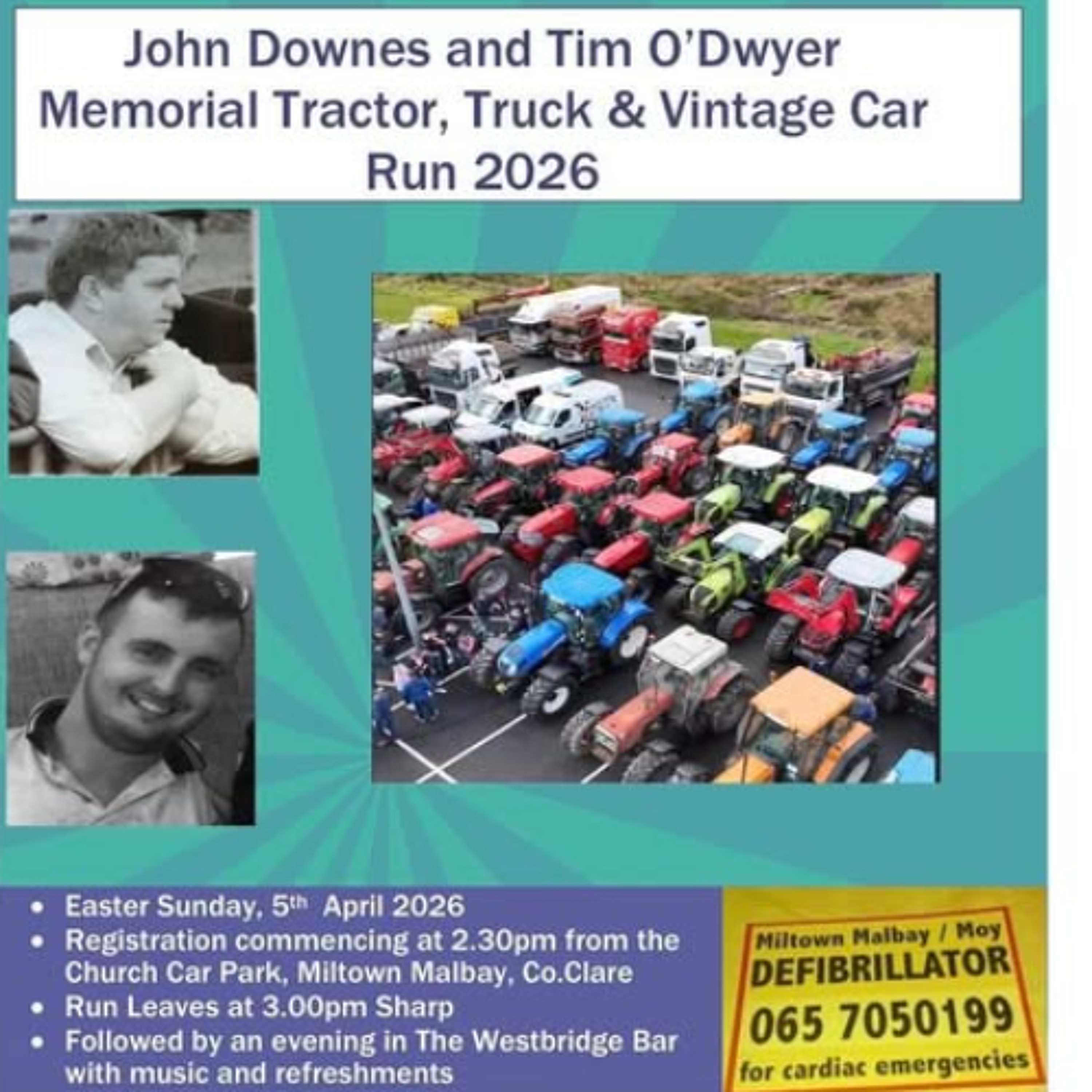Miltown Malbay Truck & Vintage Car Run In Memory Of John Downes & Tim O’Dwyer