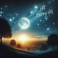 Cute starry sky