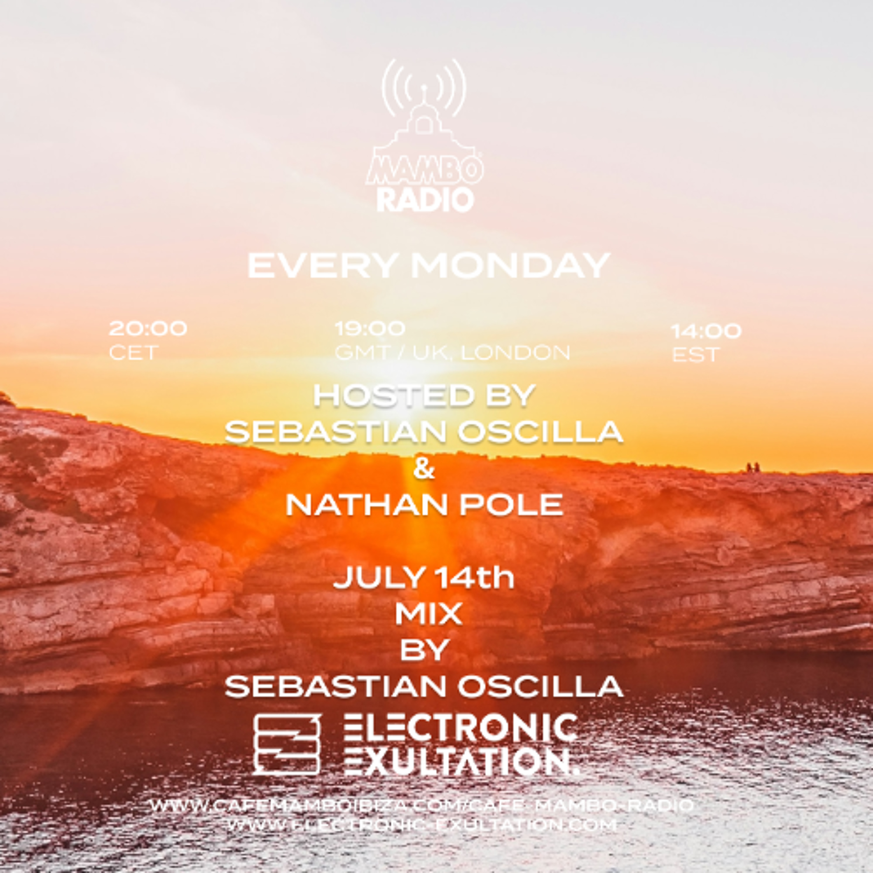Electronic Exultation - Cafe Mambo Radio - 14-07-2025 / Mixed By Sebastian Oscilla episode artwork