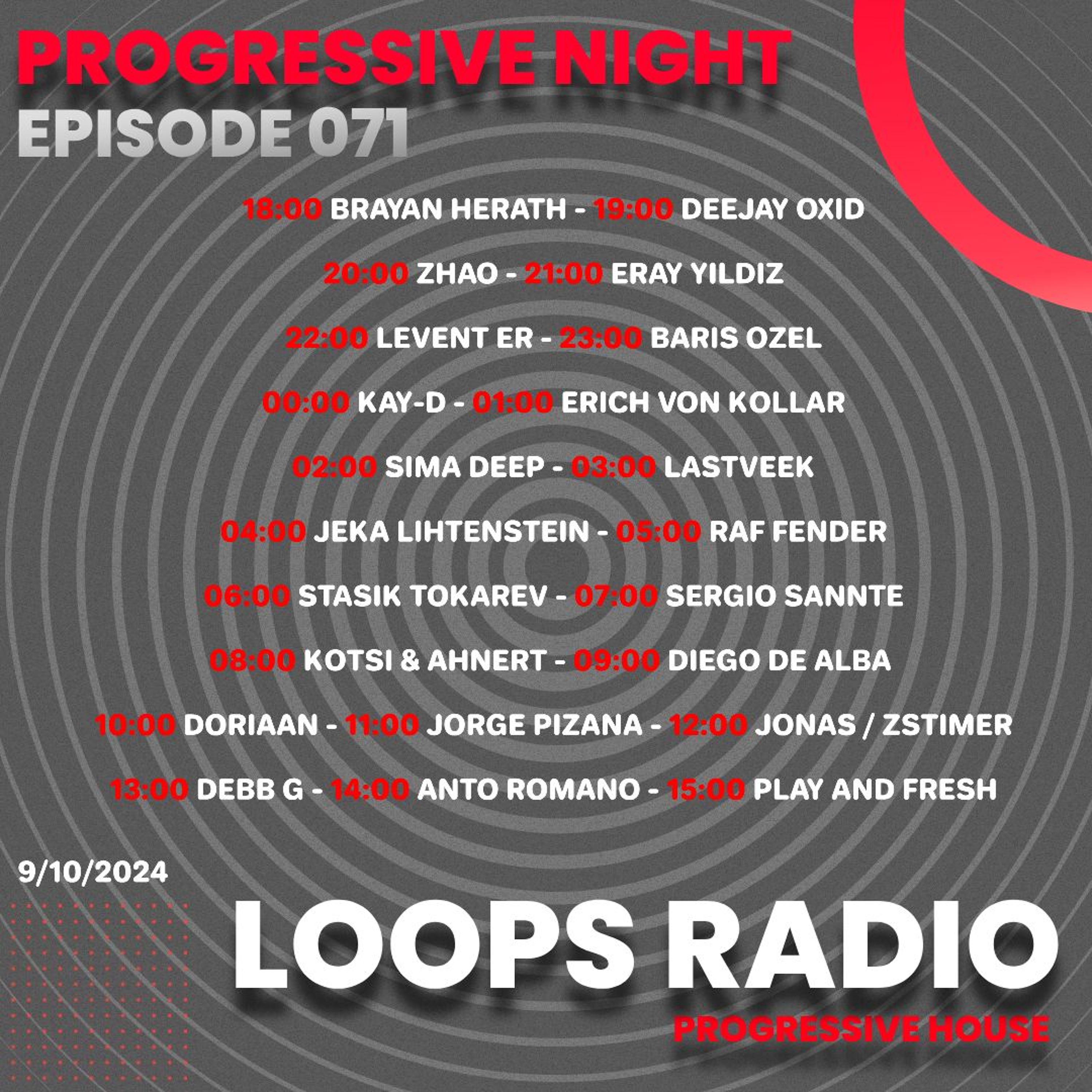 Jeka Lihtenstein - Progressive Night Episode 071 - Loops Radio Progressive episode artwork