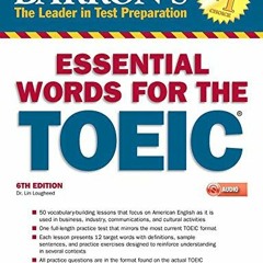 GET EPUB ✔️ Essential Words for the TOEIC with MP3 CD, 6th Edition (Barron's Test Pre