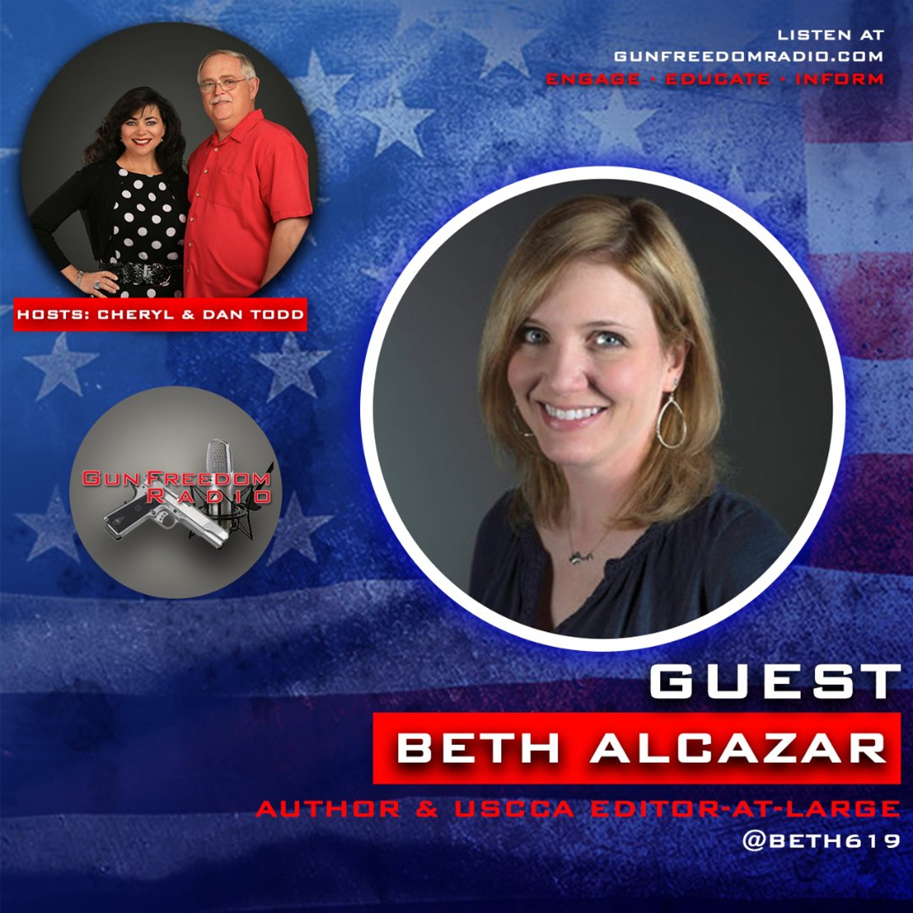 Just A Mom With A Gun with Dr. Beth Alcazar, Ed.D.- GunFreedomRadio EP520 episode artwork