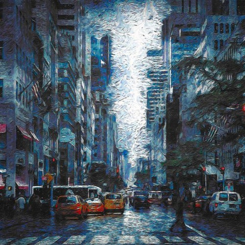 it's raining but you live next to a jazz club and chet baker is performing but in slow motion