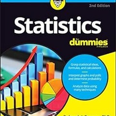 AUDIO Statistics For Dummies (For Dummies (Lifestyle)) BY Deborah J. Rumsey (Author)