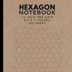 ⚡Read🔥Book Hexagon Notebook: 1/4' Hex Grid Notebook for Organic Chemistry, Bioch