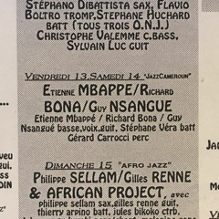Richard Bona / Etienne Mbappé / Guy Nsangué (Live At Le Baiser Salé - 13 Janvier 1995)