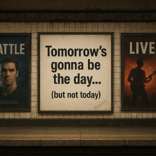 Tomorrow‘s gonna be the day… (but not today)