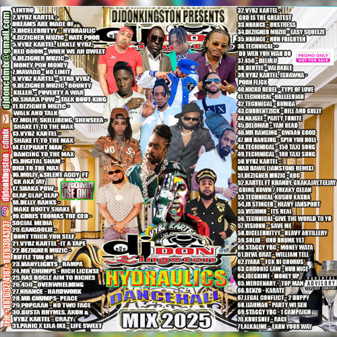 Stream Dancehall Mix 2025, Hydraulics Ft Vybz Kartel, Shaka Stream Dancehall Mix 2025, Hydraulics Ft Vybz Kartel, Shaka