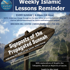 Signposts of the Propagated Sunnah - Lesson 35